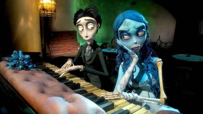 Johnny Depp and Helena Bonham Carter lend their voices to the lead roles in "Corpse Bride"