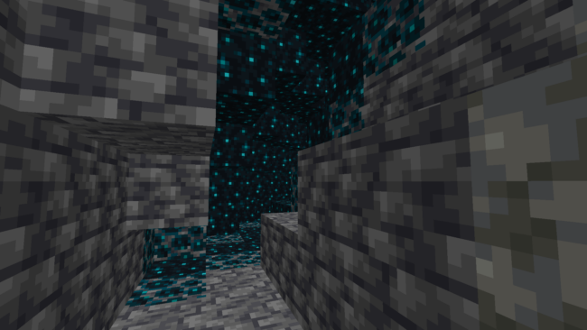 Lille dyb mørk hule