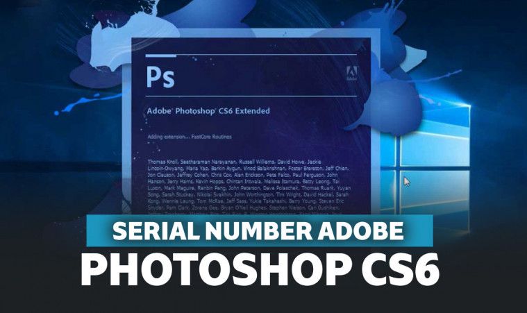 adobe photoshop cs6 serial number