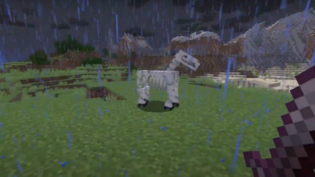 Szkielet konia w Minecraft.