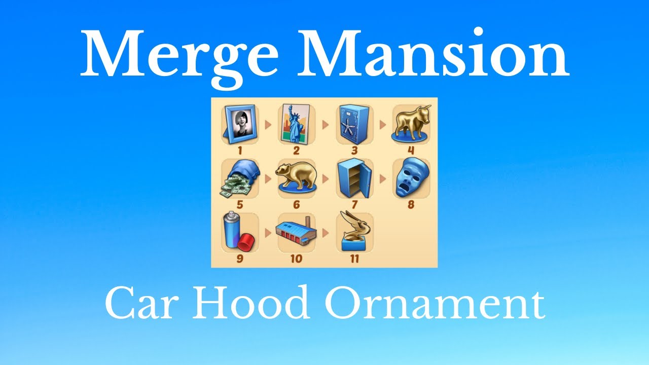 Como obter o ornamento do capô em Merge Mansion - YouTube
