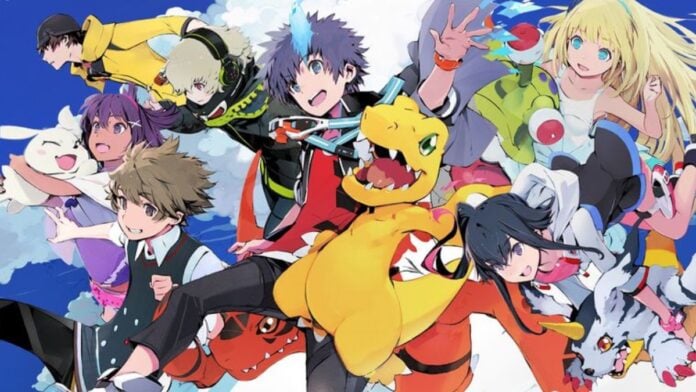 eine Gruppe von Charakteren aus Digimon World Next Order