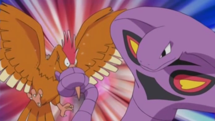 arbok fighting a fearow