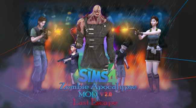 Zombie apocalypse Sacrificial mod for Sims 4