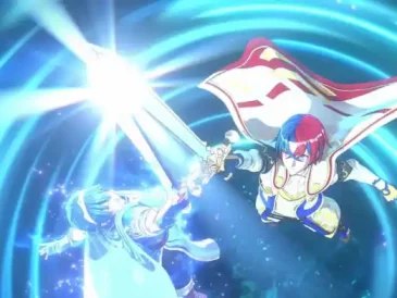 Fire Emblem Engage Alear with a sword
