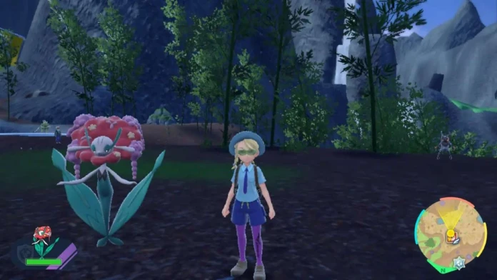 Florges with their trainer in Pokemon Scarlet and Violet