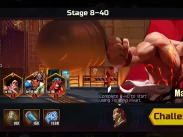 Stage 8-40 in Street Fighter: Duel