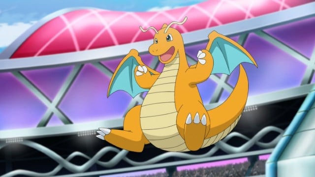 Dragonite do ataque de Pokémon