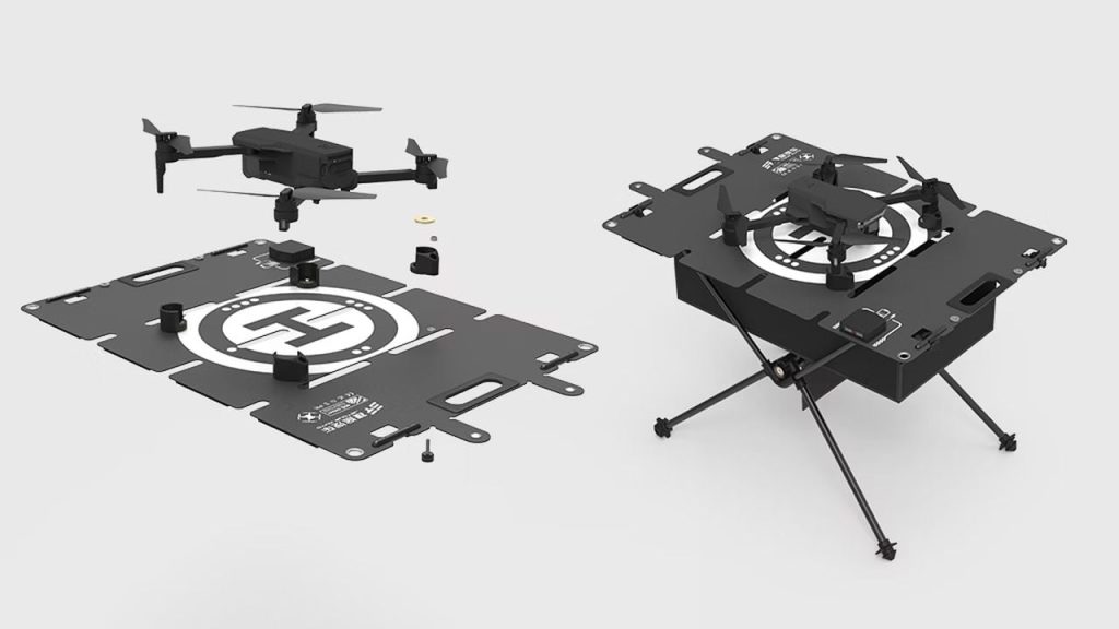 MMOBIEL Piattaforma Universale Drone Landing Pad Impermeabile 55 cm, doppio lato arancione/blu per droni radiocomandati DJI Mavic Mini 2 /Zoom/Air Fly 2 /FPV/Inspire